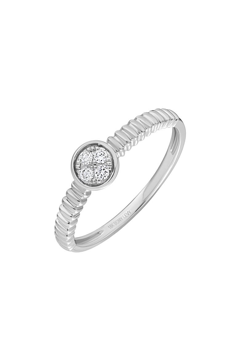 18K Gold Diamond Ring - 0.09ct. (Nordstrom Exclusive), Main, color, 18K WHITE GOLD