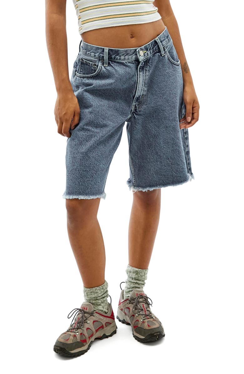 BDG Urban Outfitters Jack Low Rise Longline Denim Shorts, Main, color, 