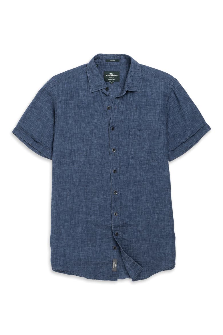 designer dress shirts men palm beach Palm Trees Men Button Up Shirt, Blue Ocean Beach Short Sleeve Print Ca   Starcove Fashion