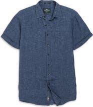 Rodd & Gunn Palm Beach Sports Fit Short Sleeve Linen Button-Up Shirt