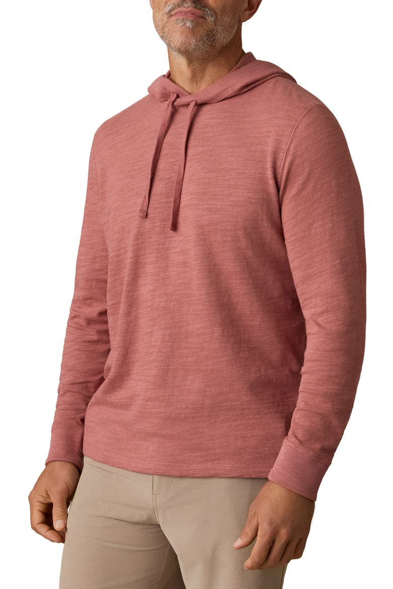 Sunwashed Organic Cotton Slub Hoodie, Main, color, FALL RED