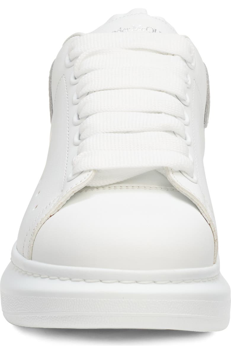 McQueen Oversized Sneaker, Alternate, color, White/ Silver