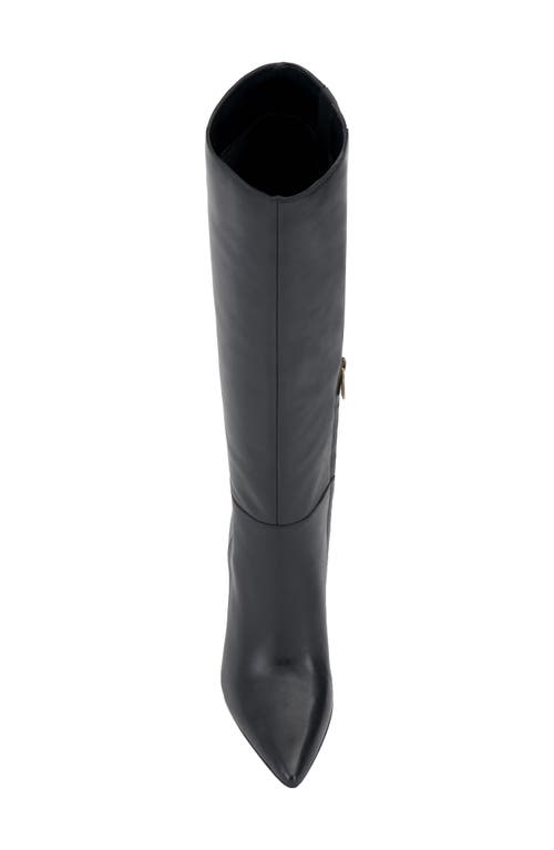 Vince Camuto Vcbrigitte2wc Womens Wide Calf Leather Mid-calf Boots In Black