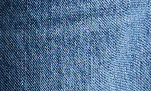 Topshop Low Rise Straight Leg Jeans In Blue