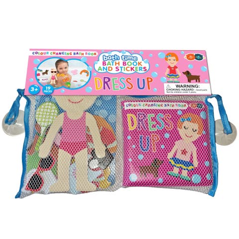 Bath Time, Book & Stickers, Dress Up, 17 Pieces, Kids 3+