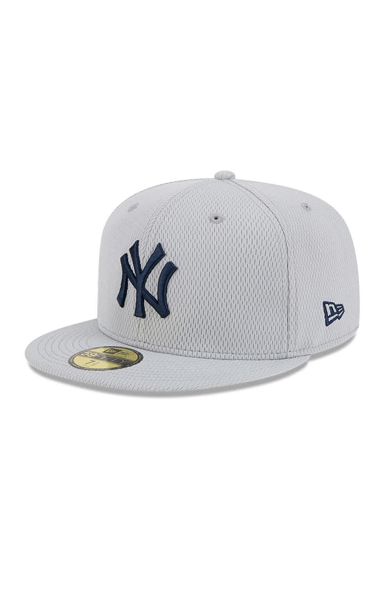 New Era Men's New Era Gray New York Yankees 2025 MLB Clubhouse 59FIFTY Fitted Hat, Alternate, color, Gray