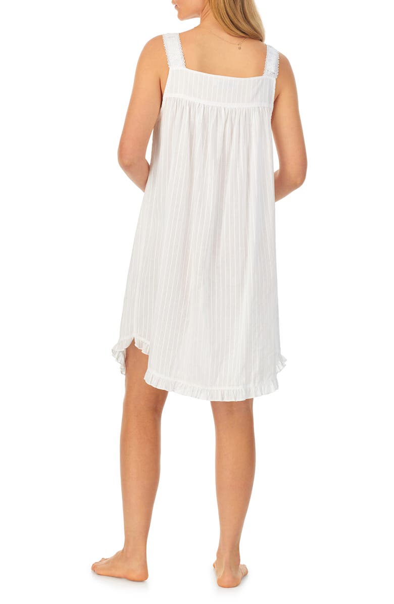 Eileen West Cotton Dobby Stripe Chemise, Alternate, color,