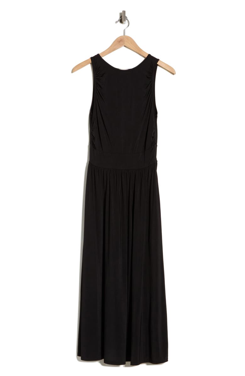 WEST K Ruched Midi Dress, Main, color, Black