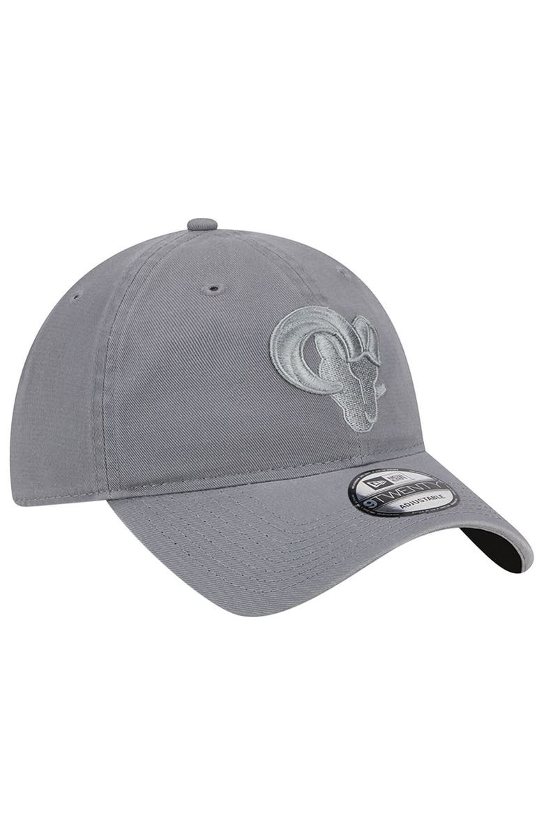 New Era Men's New Era Gray Los Angeles Rams Color Pack 9TWENTY Adjustable Hat, Alternate, color, 