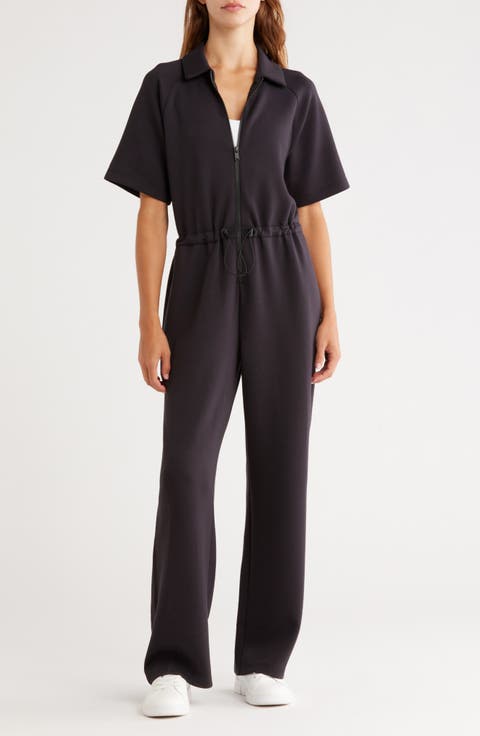 Whisper Relaxed Fit Scuba Knit Jumpsuit