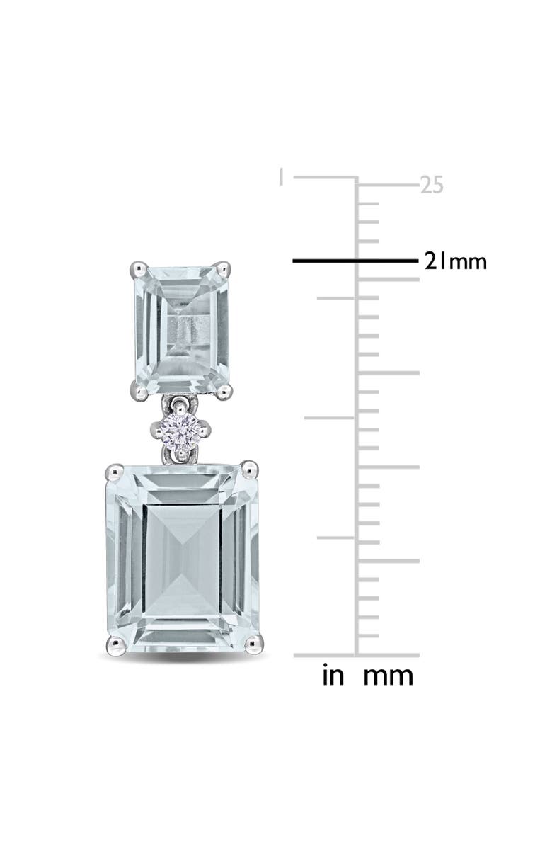Julianna B. Aquamarine & Diamond Drop Earrings 14K, Alternate, color, Aquamarine