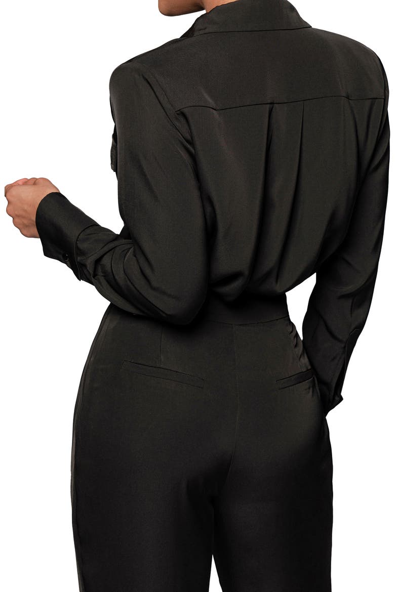 Misty Button-Up Shirt, Alternate, color, BLACK