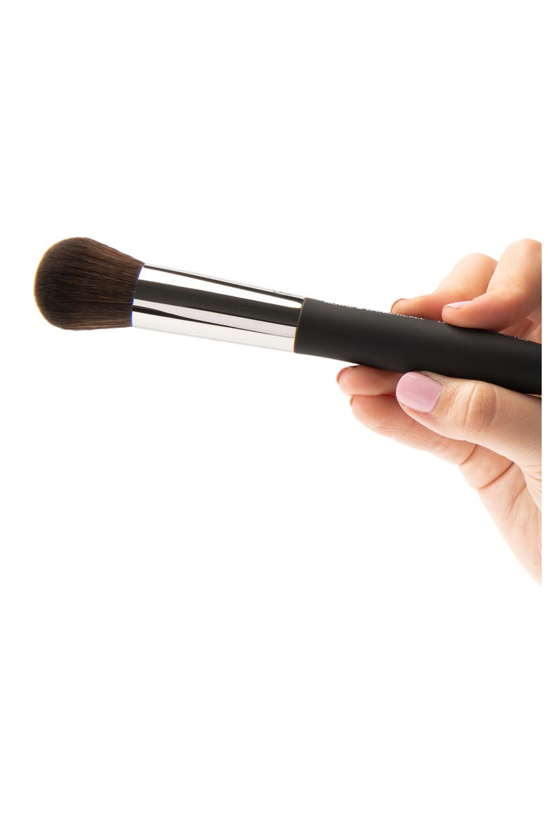 Pro Large Dome Makeup Brush, Alternate, color, Black