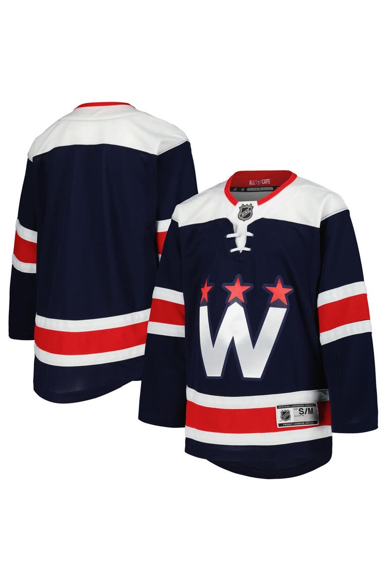 Youth Navy Washington Capitals 2020/21 Alternate Premier Jerseys, Main, color, Navy