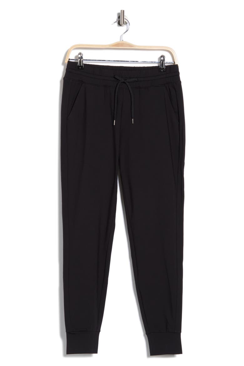 PolarLux Maya Illusion Fleece Joggers, Alternate, color, BLACK