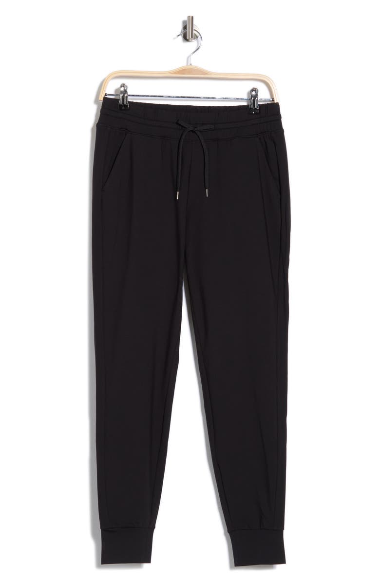 YOGALICIOUS PolarLux Maya Illusion Fleece Joggers, Alternate, color, Black