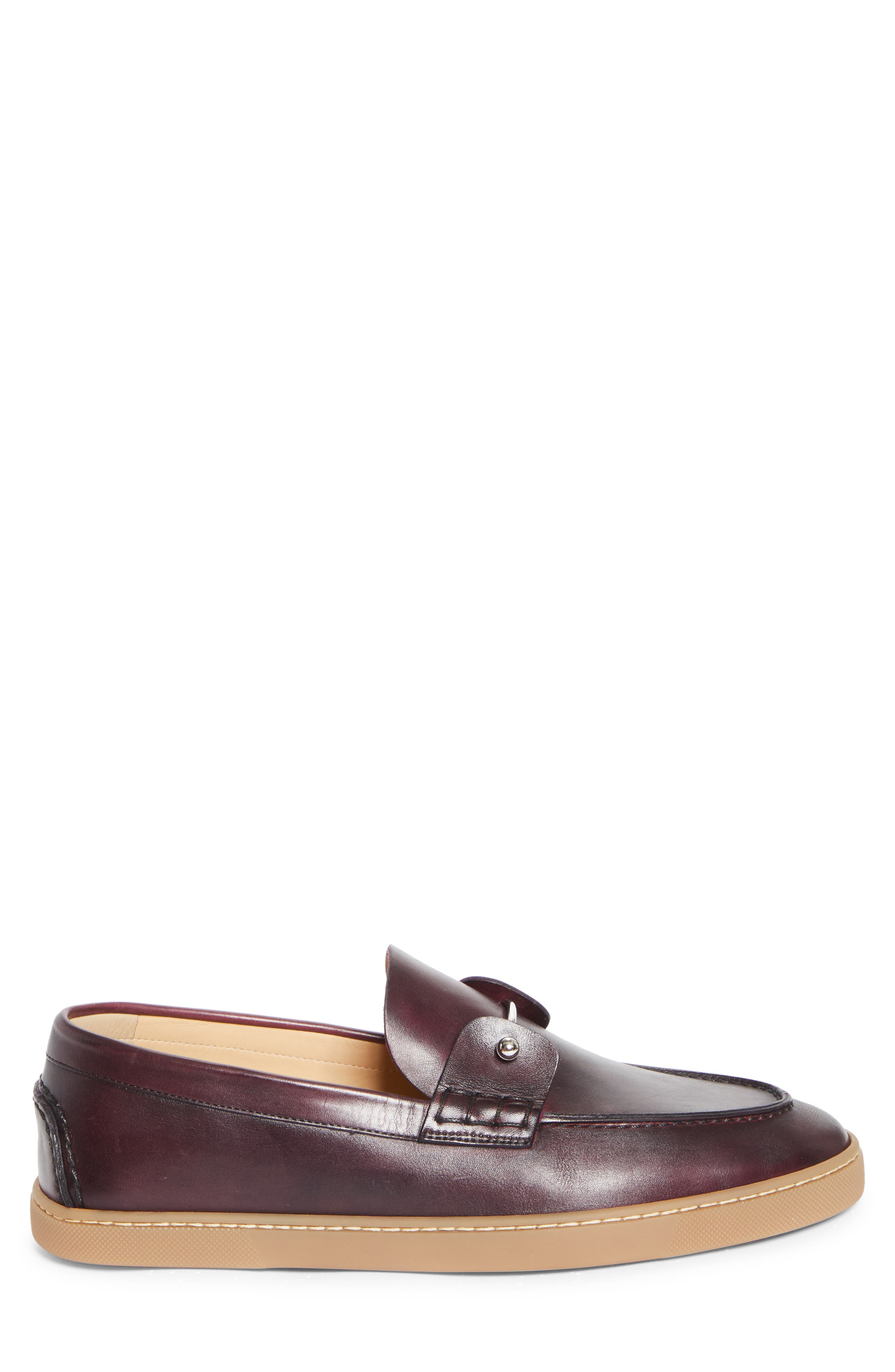 Christian Louboutin Chambeliboat Loafer, Alternate, color, Oxblood