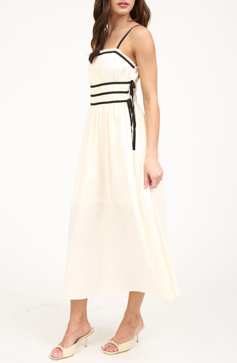 Blu Pepper Bow Detailed Midi Dress, Alternate, color, 