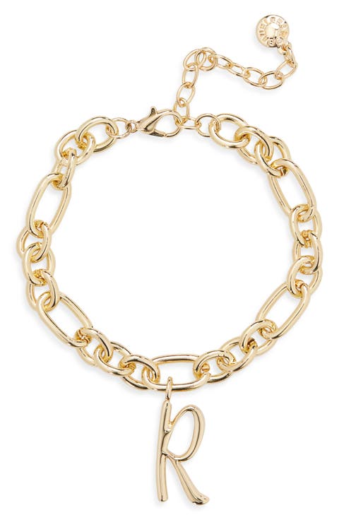 Initial Charm Chain Braclet