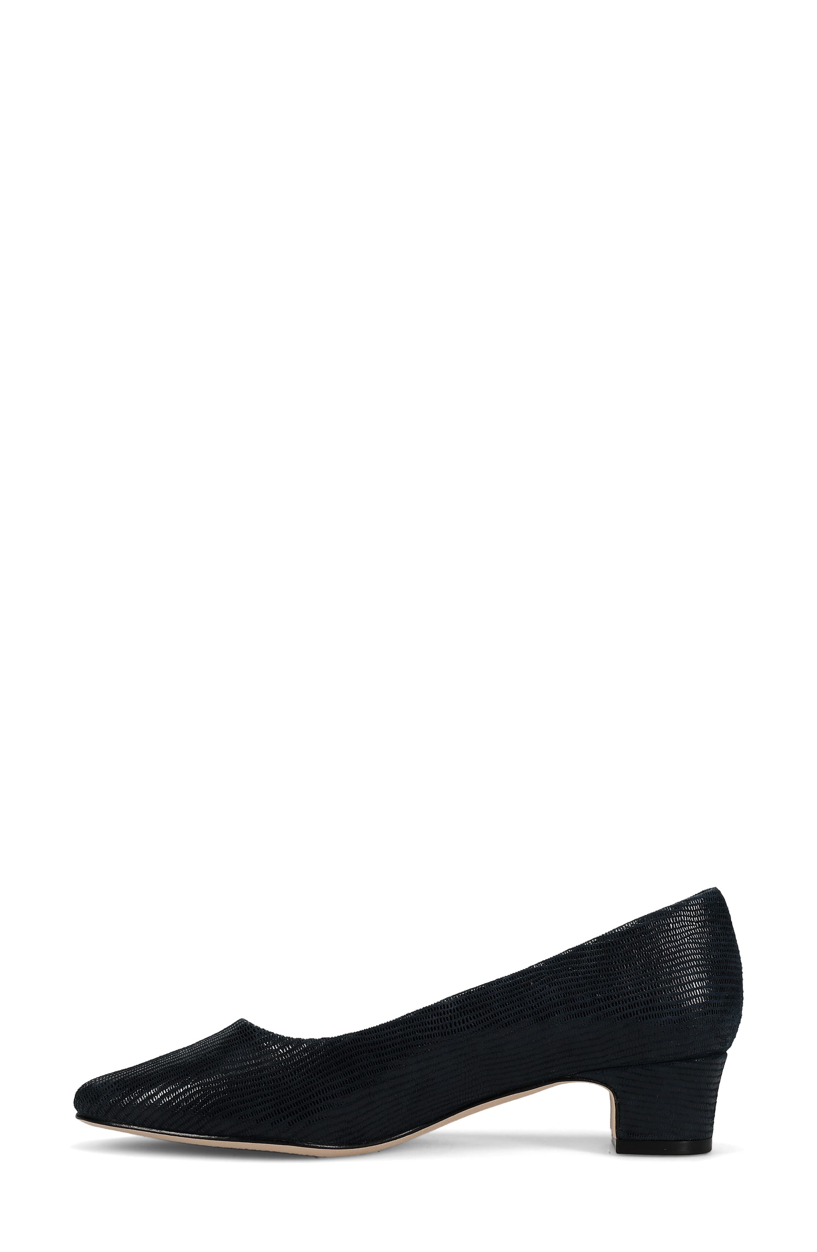 'Astyr' Almond Toe Pump, Alternate, color, NAVY MINI LIZARD PRINT
