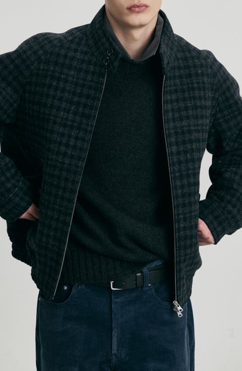 Gender Inclusive Harrington Quilted Wool Jacket