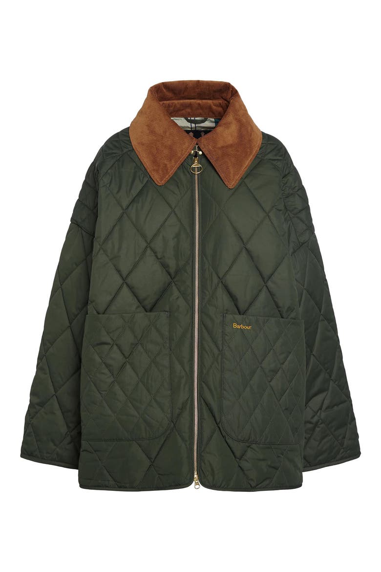 Woodhall Quilted Jacket, Alternate, color, SAGE