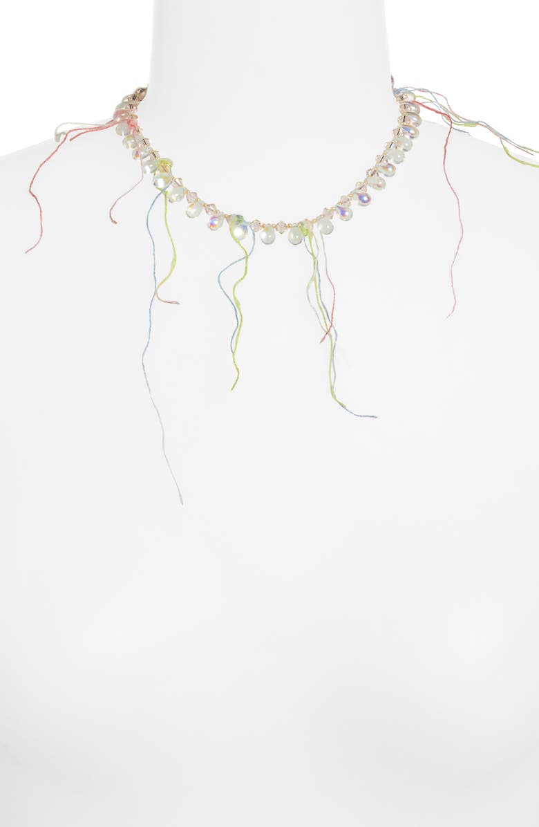 Isshi Raindrop Necklace, Alternate, color, Crystal Peche