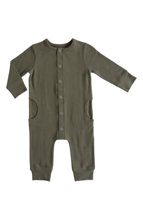 Essentials Long Sleeve Organic Cotton Romper (Baby)