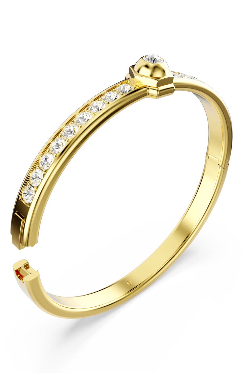 Swarovski Numina Bangle, Alternate, color, White/ Gold