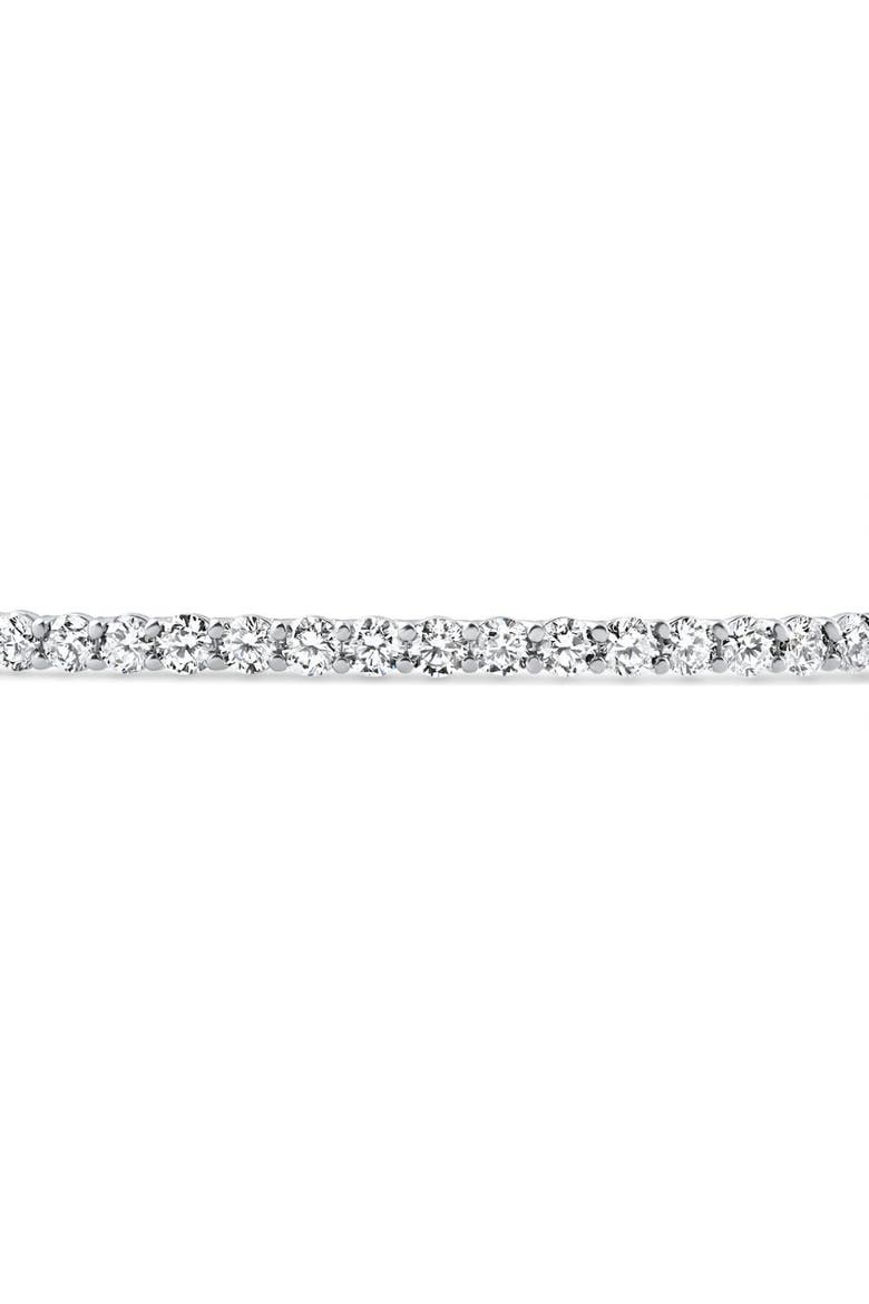 6Ct Diamond Hinged Bangle Bracelet 14k Gold Lab Grown 7", Alternate, color, 14k White Gold