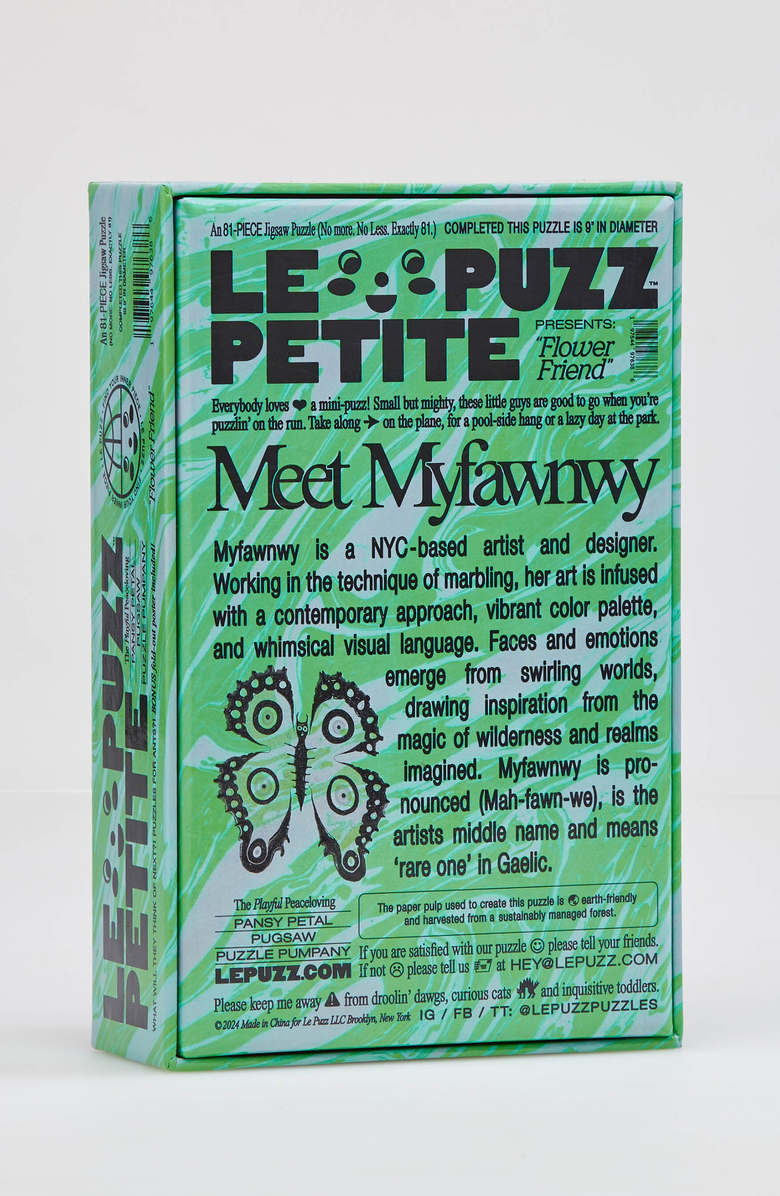 Le Puzz Flower Friend 81 Piece Mini Jigsaw Puzzle, Alternate, color, NO COLOR