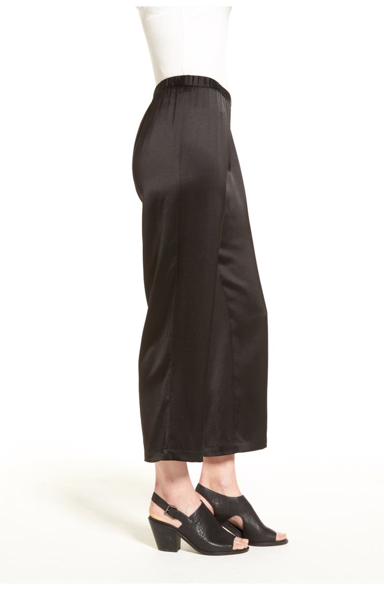 Eileen Fisher Silk Satin Crop Pants, Alternate, color, 