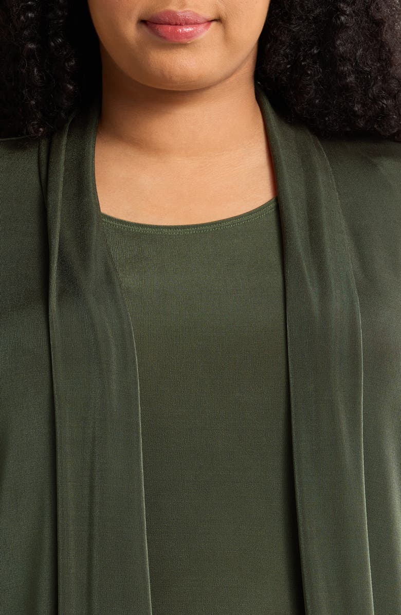 Vikki Vi Stretch Knit Open Front Jacket, Alternate, color, 