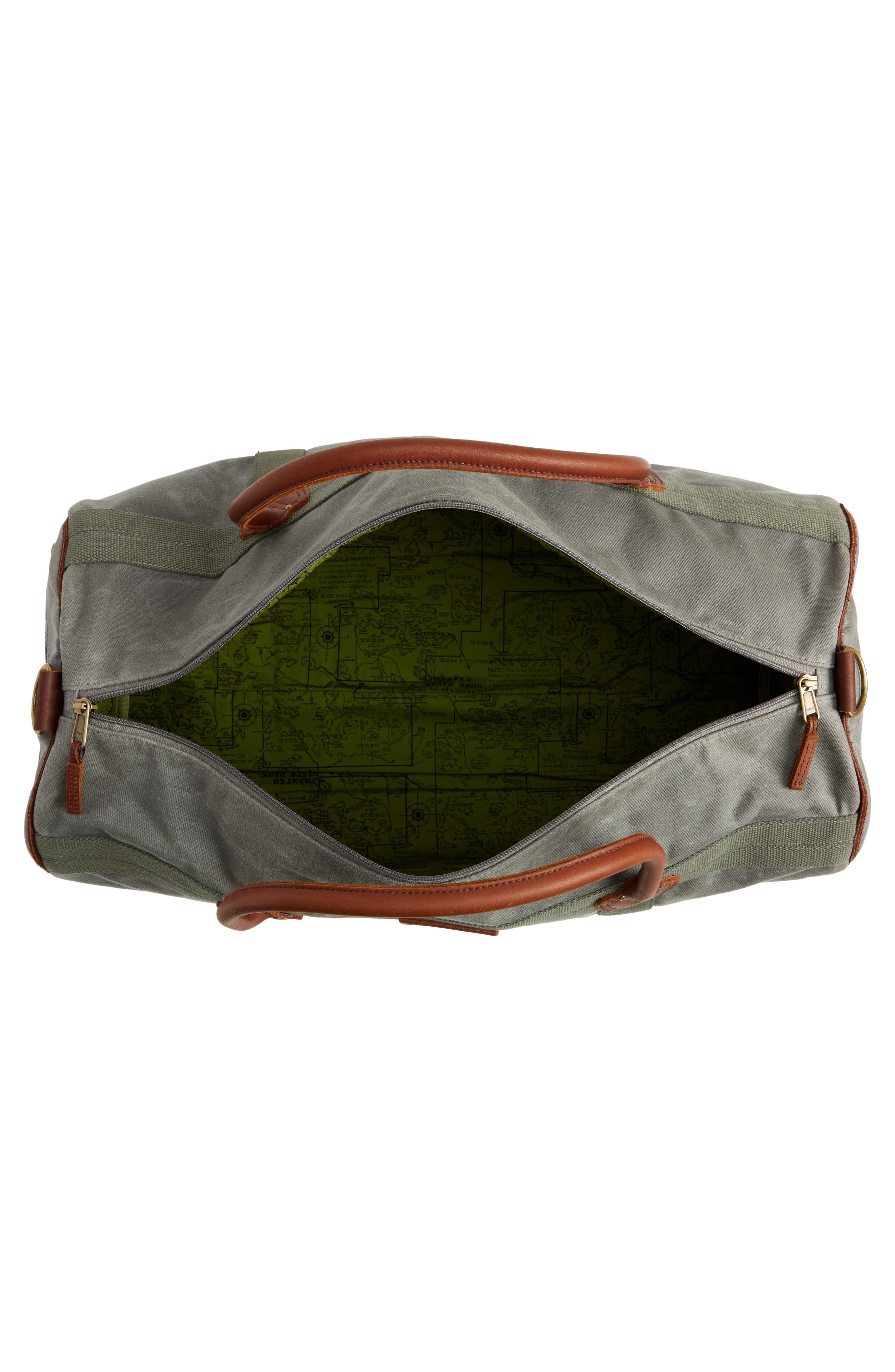 L.L.Bean Waxed Canvas Duffle Bag, Alternate, color, 