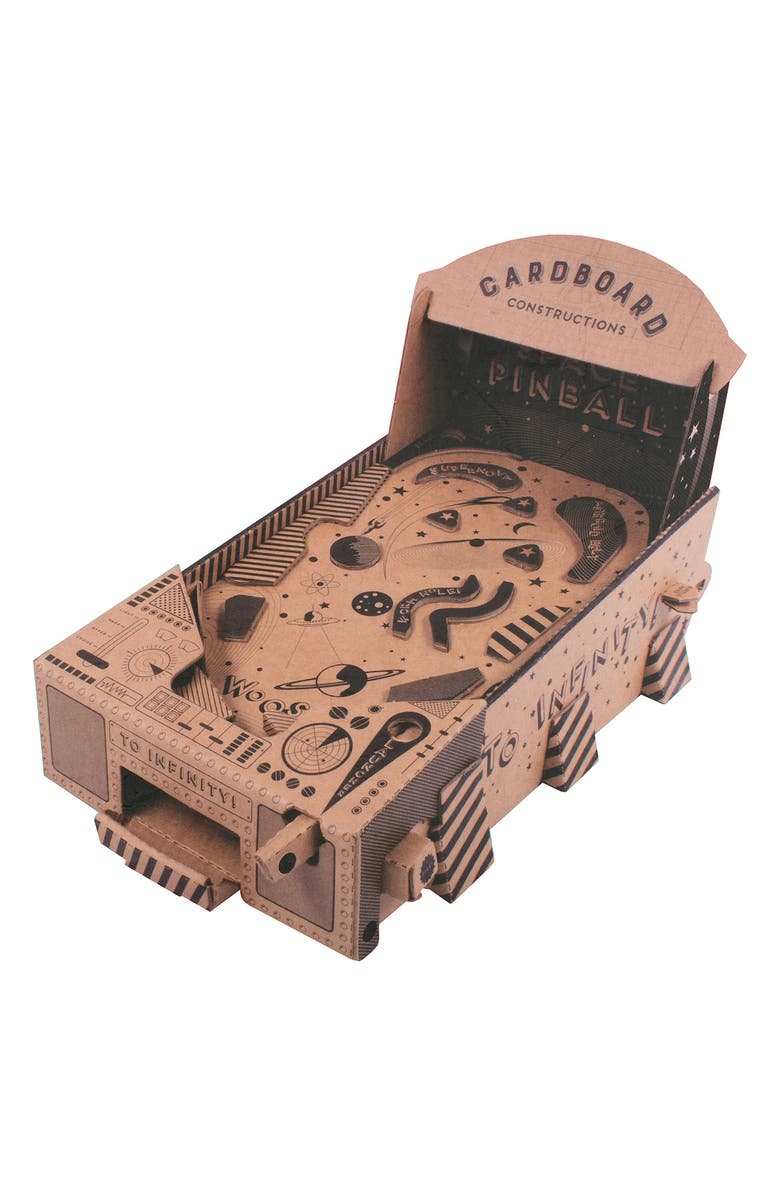 Iscream Cardboard Constructions Pinball Machine Playset, Alternate, color, 
