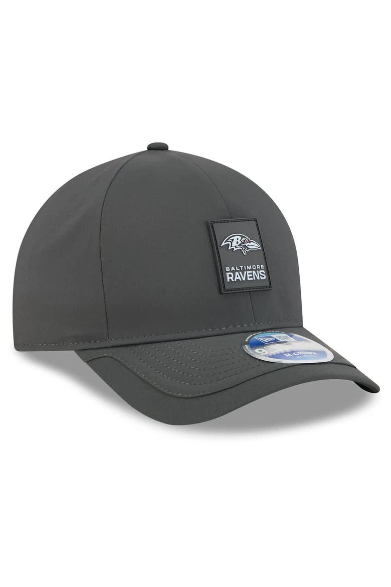 Men's New Era Charcoal Baltimore Ravens 2025 Sideline Cold Weather 9FORTY M-Crown Adjustable Hat, Alternate, color, Charcoal