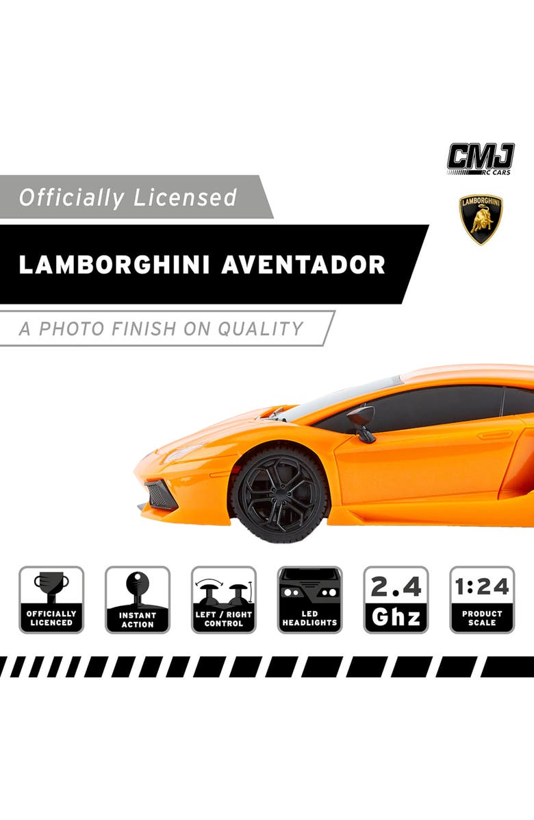 CMJ RC Cars Lamborghini Orange Lp7004 Remote Controlled Car, Alternate, color, Multicolored