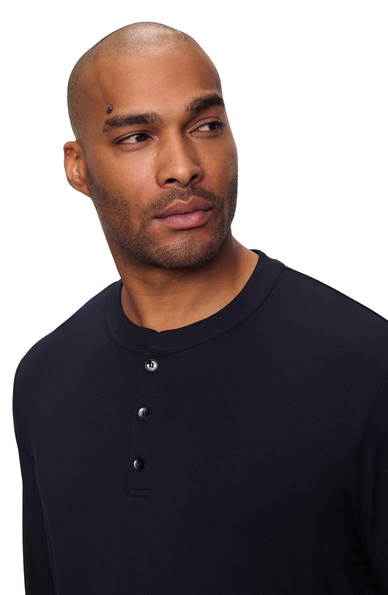 Eberjey Henry Jersey Pajamas, Alternate, color, Black