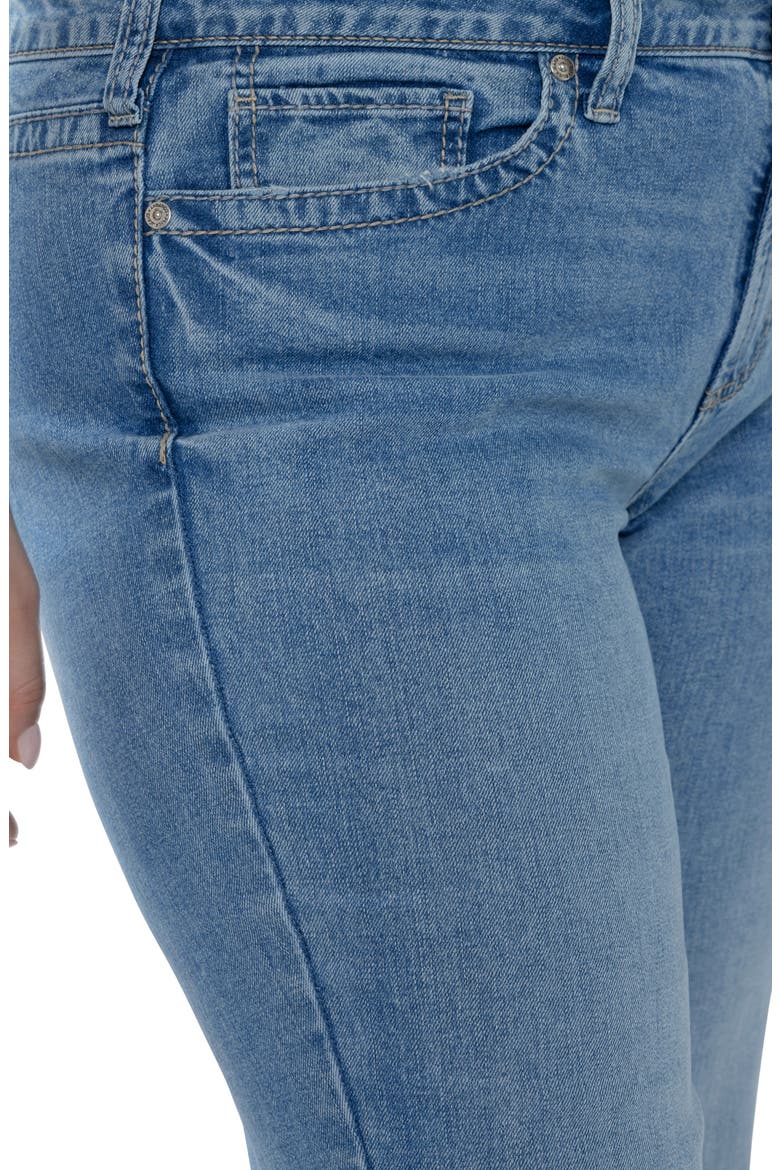 Suki Curvy Ripped Mid Rise Bootcut Jeans, Alternate, color, BLUEBELLE