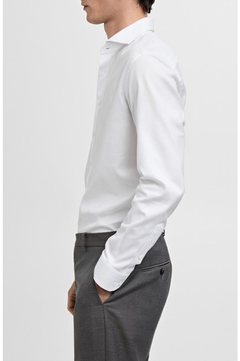 Slim Fit Button-Up Shirt, Alternate, color, WHITE
