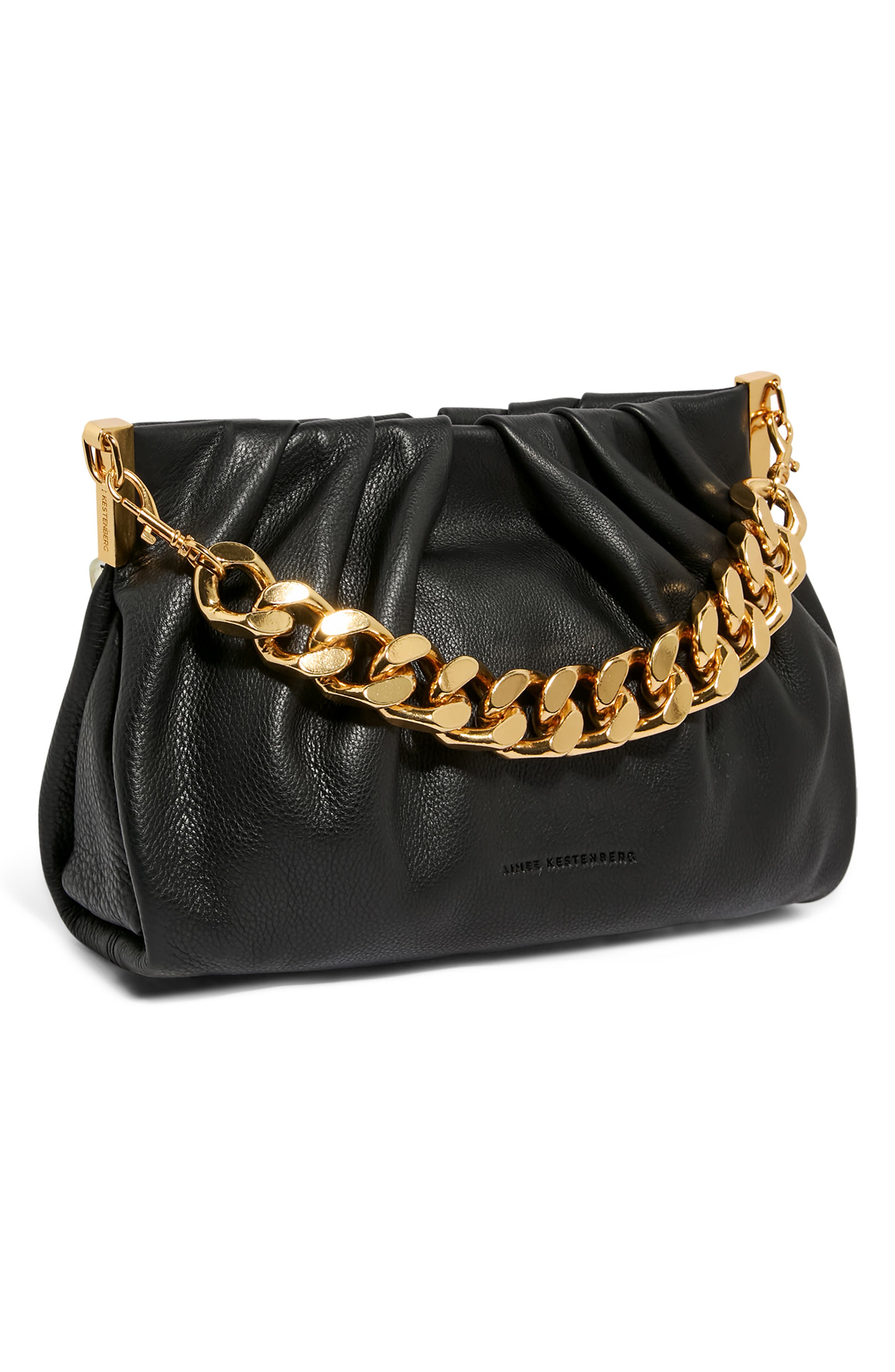 AIMEE Chill Out Frame Clutch, Alternate, color, Black Leather