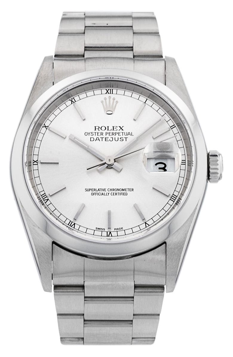 Watchfinder & Co. Rolex Preowned 2004 Datejust Bracelet Watch, 36mm, Main, color,