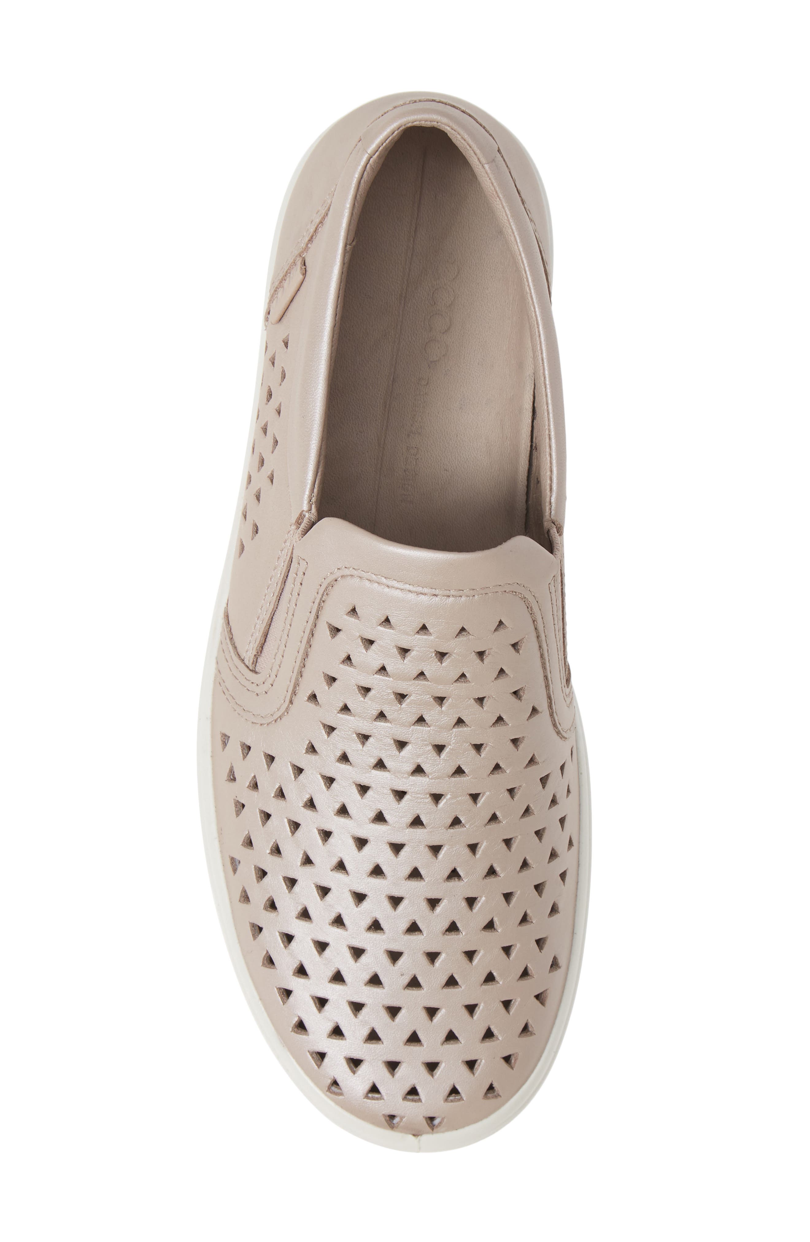 ECCO Soft 7 Laser Cut Slip-On Sneaker, Alternate, color, 
