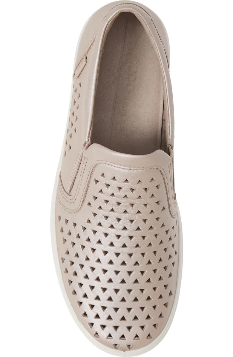ECCO Soft 7 Laser Cut Slip-On Sneaker, Alternate, color,