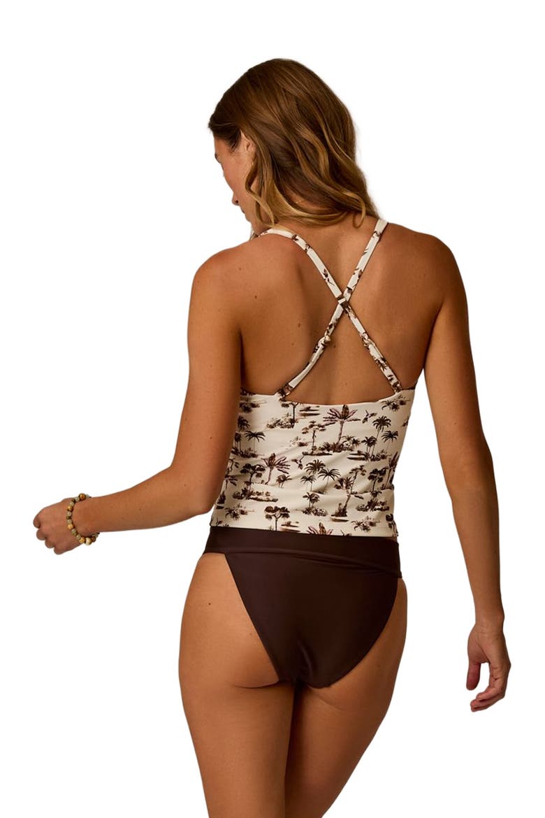 Serenity Compression Tankini, Alternate, color, Toile
