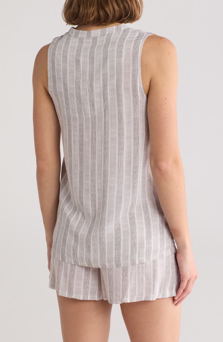 Jones New York Stripe Sleeveless Short Pajamas, Alternate, color, 