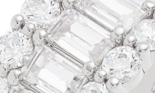 Nordstrom Channel Set Cubic Zirconia Wide Eternity Ring In Clear- Silver