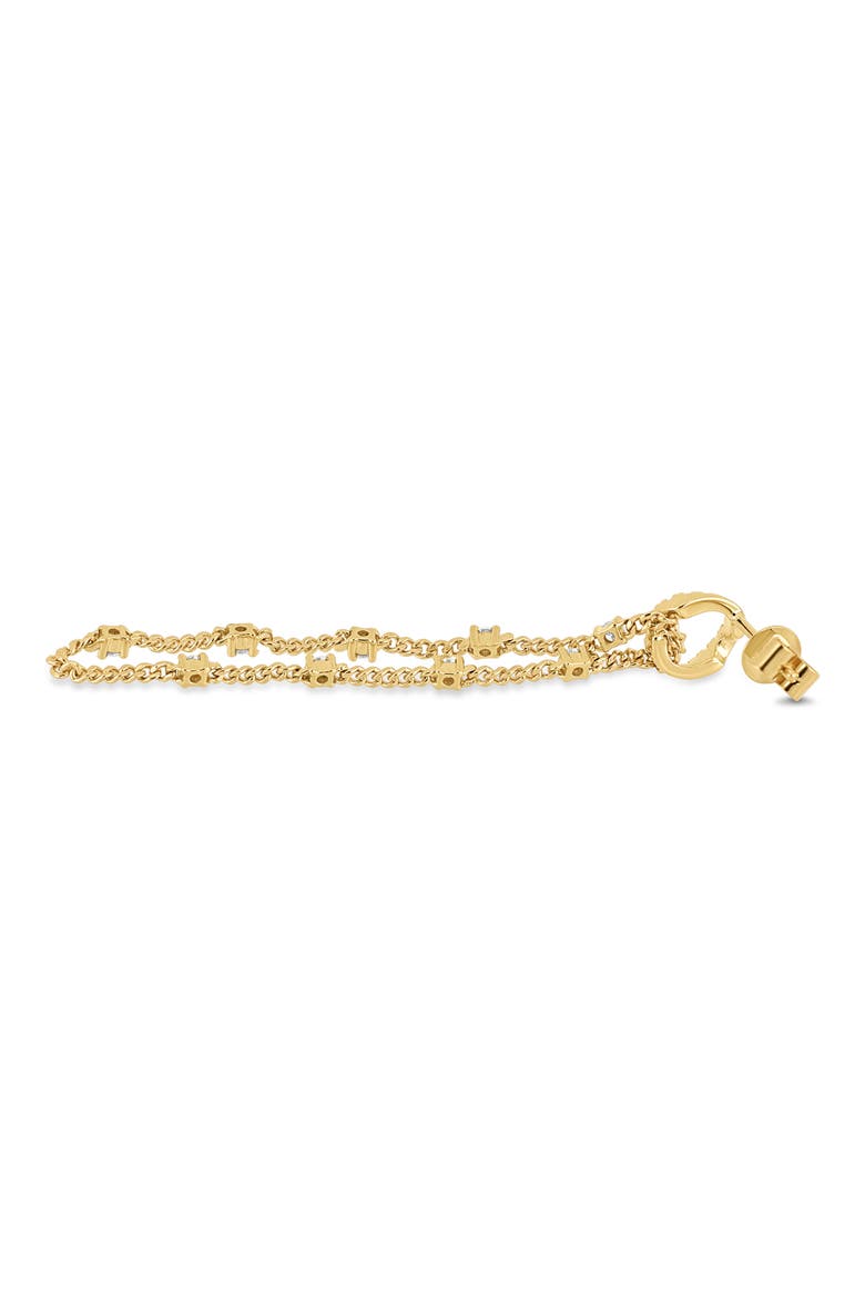 18K Gold Varda Diamond Chain Drop Earrings (Online Trunk Show), Alternate, color, 18K YELLOW GOLD/ DIAMOND