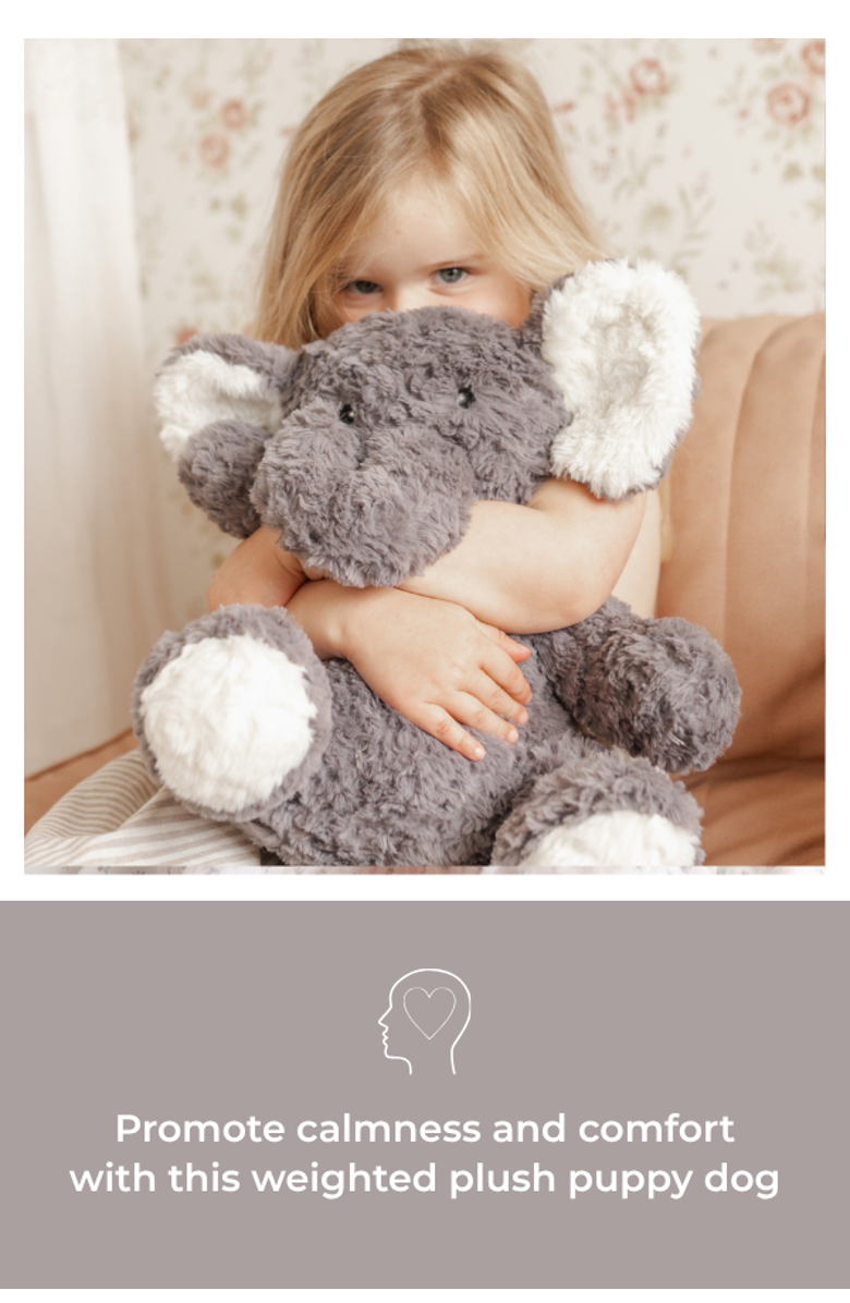 Mindful and Co Kids Microwavable and Weighted Plush Buddies, Alternate, color, Eleanor The Elephant