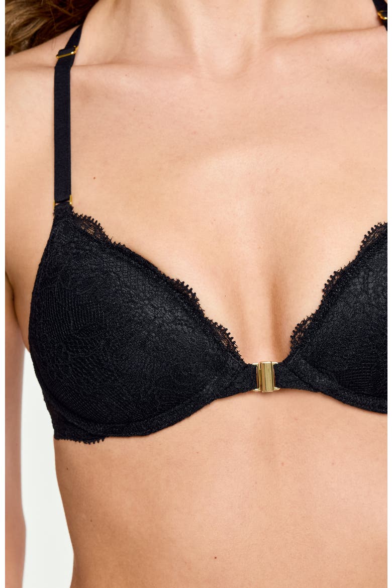 Lace Racerback Lift Up Bra, Alternate, color, Black